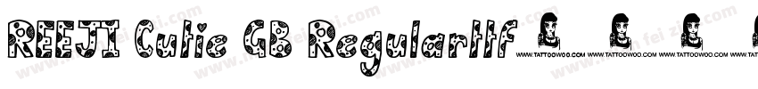 REEJI Cutie GB Regularttf字体转换